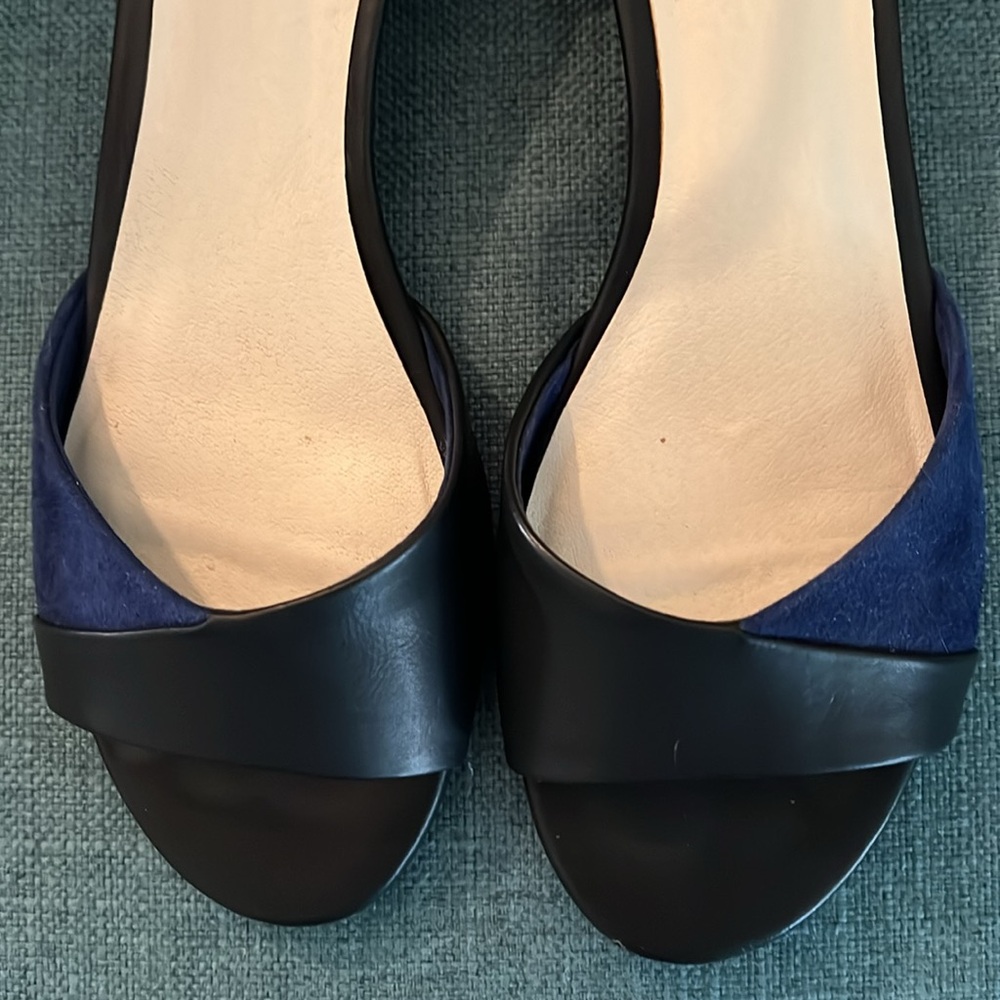 Seychelles Black and Blue Heeled Sandals - Picture 4 of 7